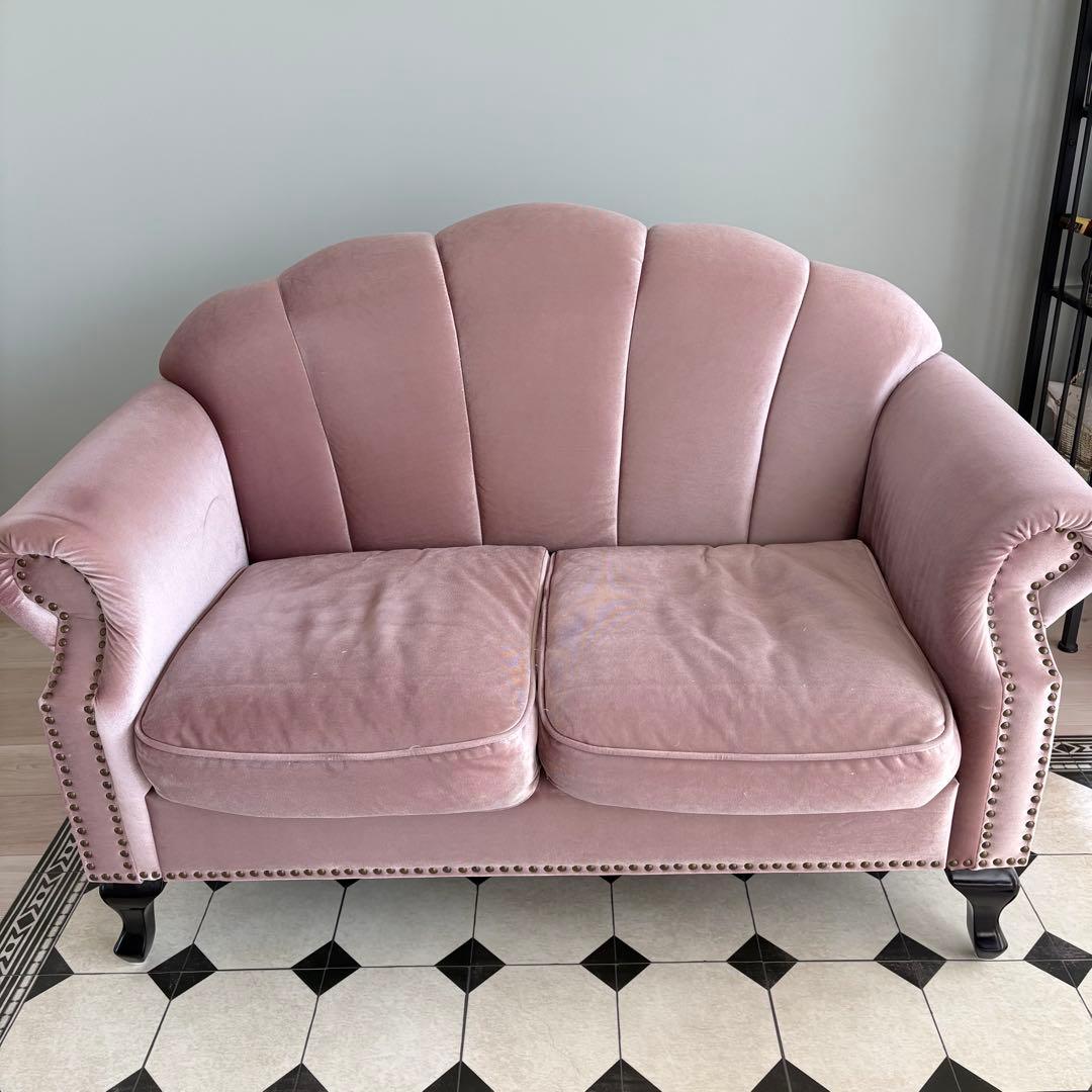 10/20まで！【送料込】 シェルファ 2人掛け ソファ サロン 店舗什器