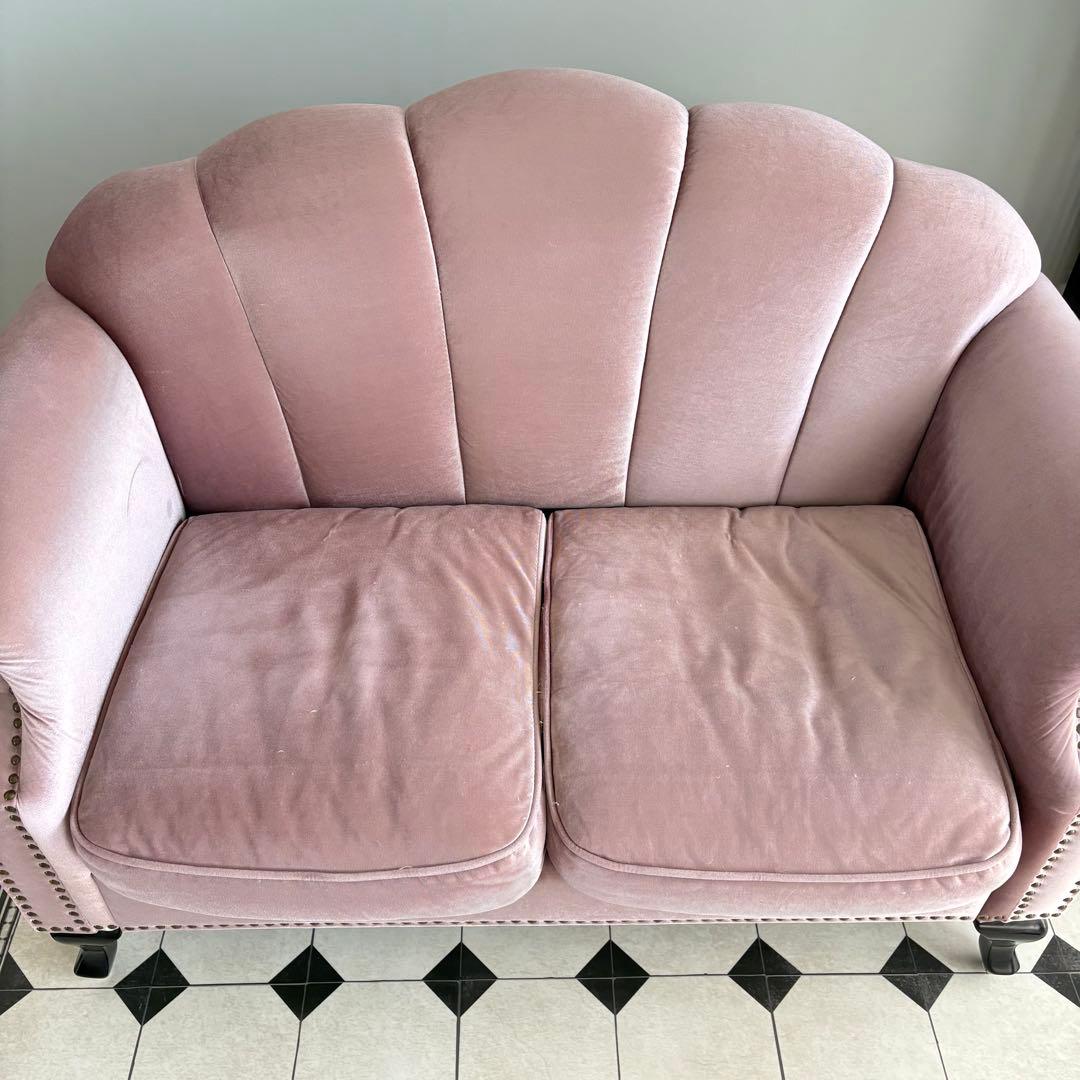 10/20まで！【送料込】 シェルファ 2人掛け ソファ サロン 店舗什器