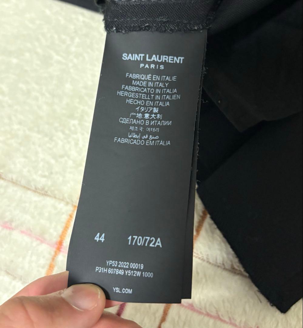 【美品】SAINT LAURENT PARIS \"スモーキングスラックス\"