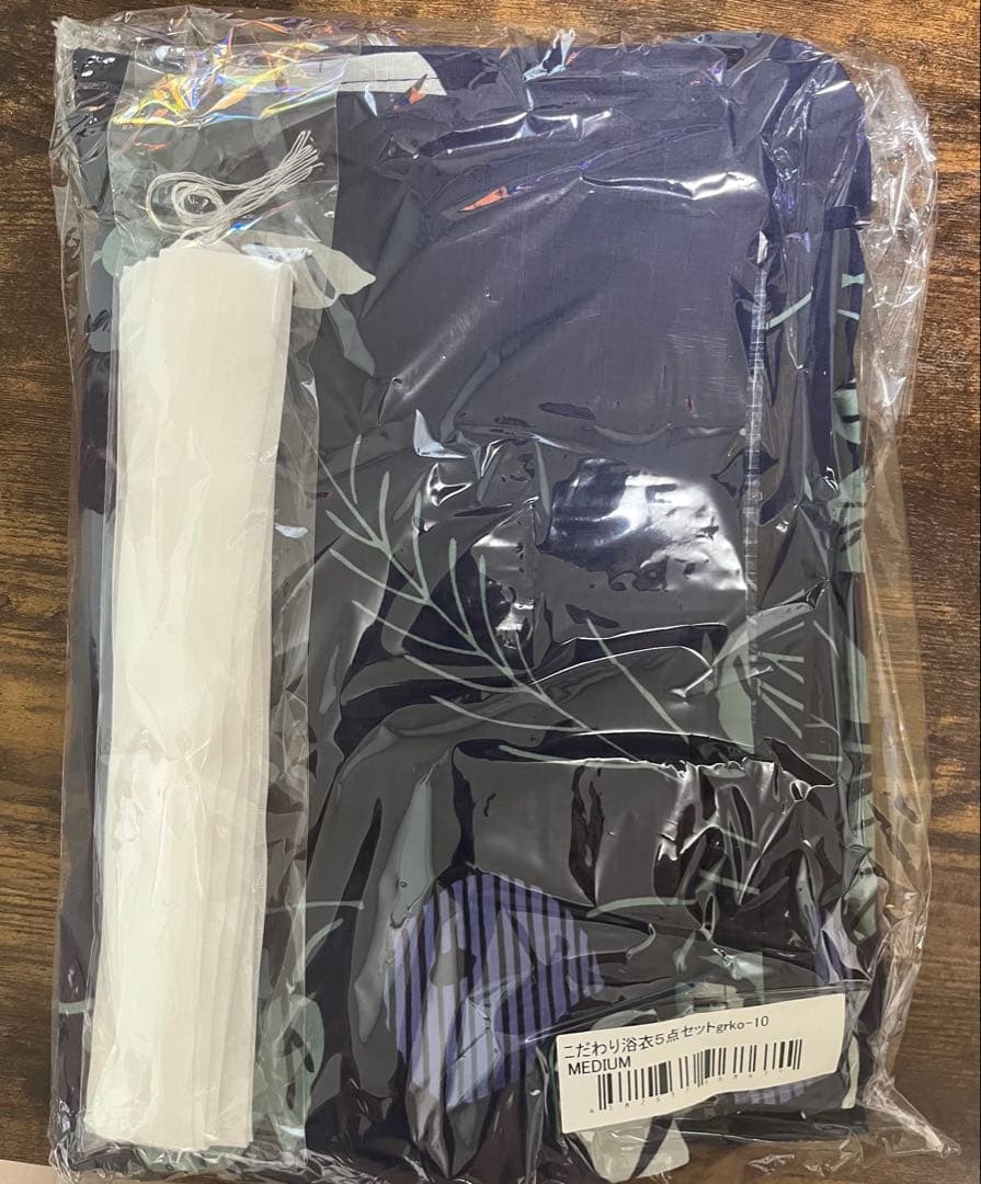 「ゆかた館グレースこだわり浴衣5点セット」＋「帯締め&帯留め」　計7点セット