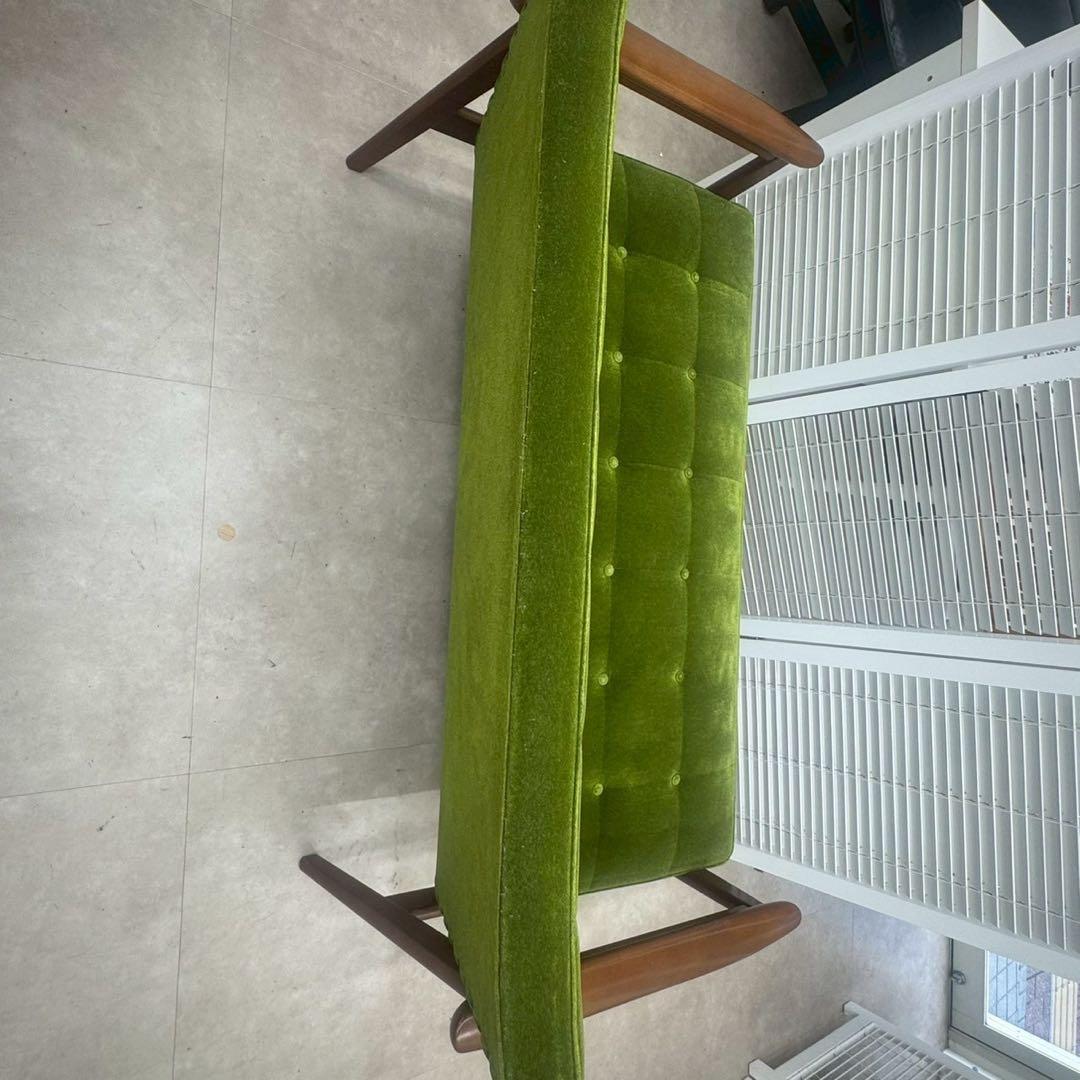 カリモク家具 Kチェア 1シーター グリーン W36173QWK wm01 美品