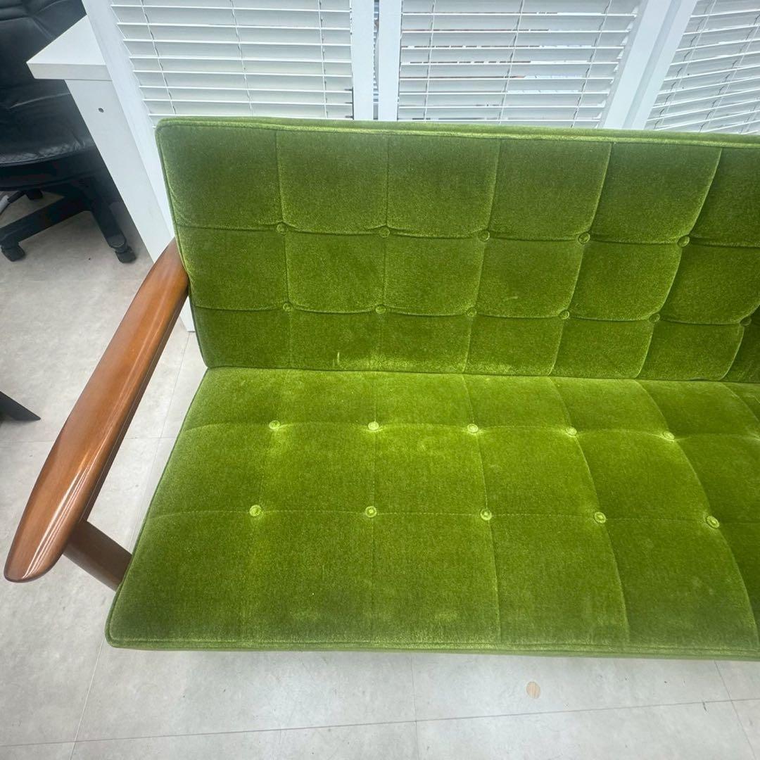 カリモク家具 Kチェア 1シーター グリーン W36173QWK wm01 美品