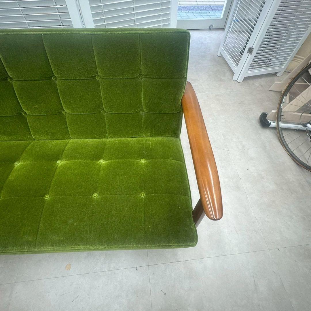 カリモク家具 Kチェア 1シーター グリーン W36173QWK wm01 美品