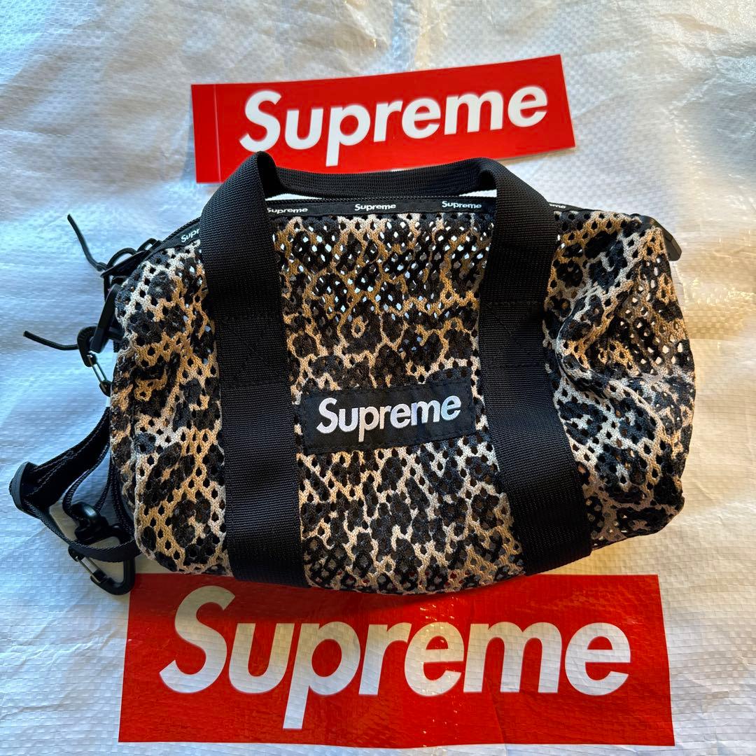 バッグ Supreme Mesh Mini Duffle Bag \"leopard \"
