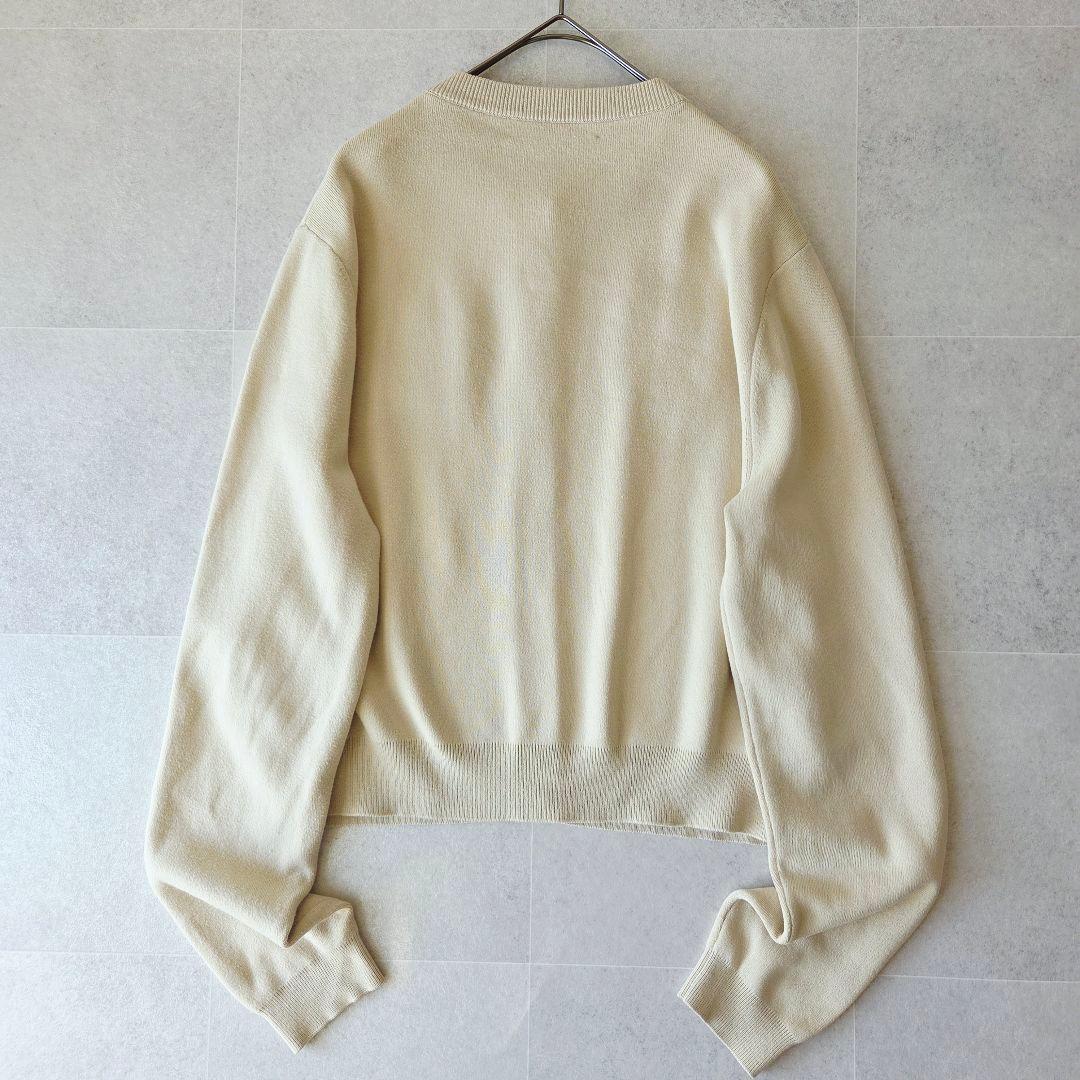 CABaN コットンカシミヤクルーネックカーディガン アイボリー S