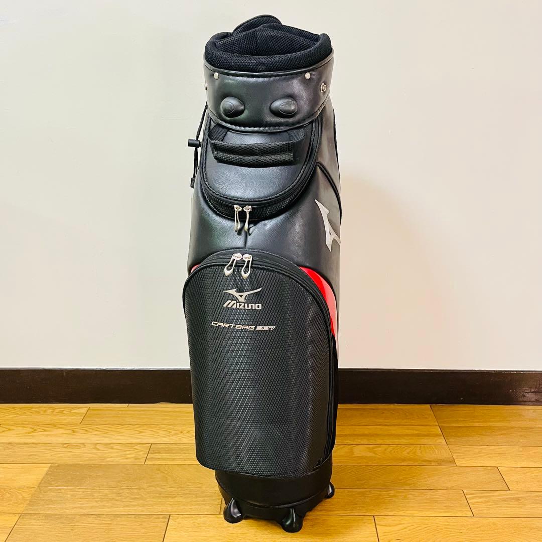 MIZUNO ミズノ　キャディバッグ　ブラック　レッド　送料込み