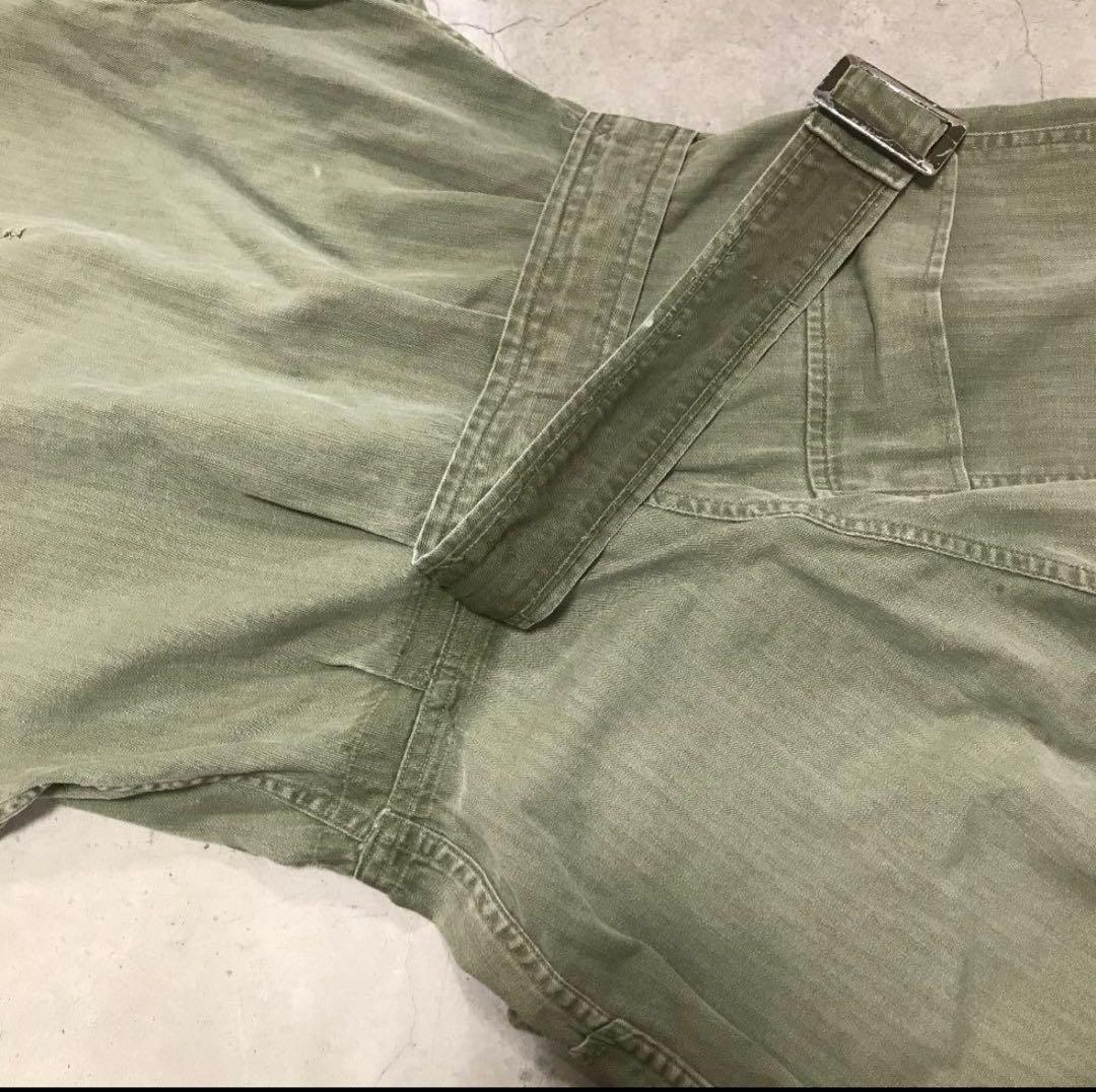 ミリタリーつなぎvintage 13スターボタンヘリンボーン　40s50s60s