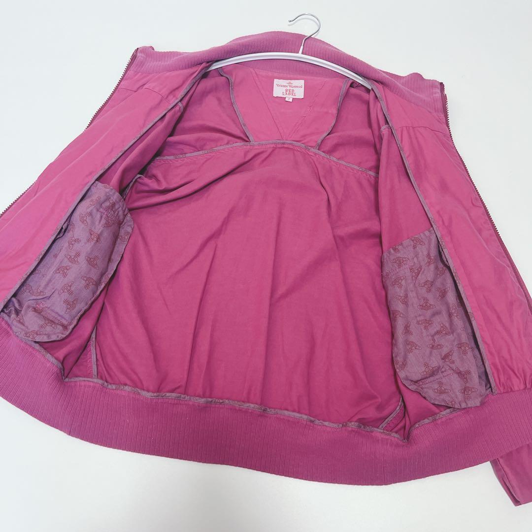 希少✨ヴィヴィアンウエストウッドレッドレーベル 変形デザインブルゾン ピンク 2