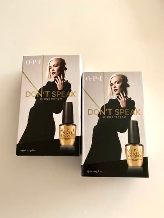 O.P.I × Gwen Stefani 18K ゴールドトップコート 2点