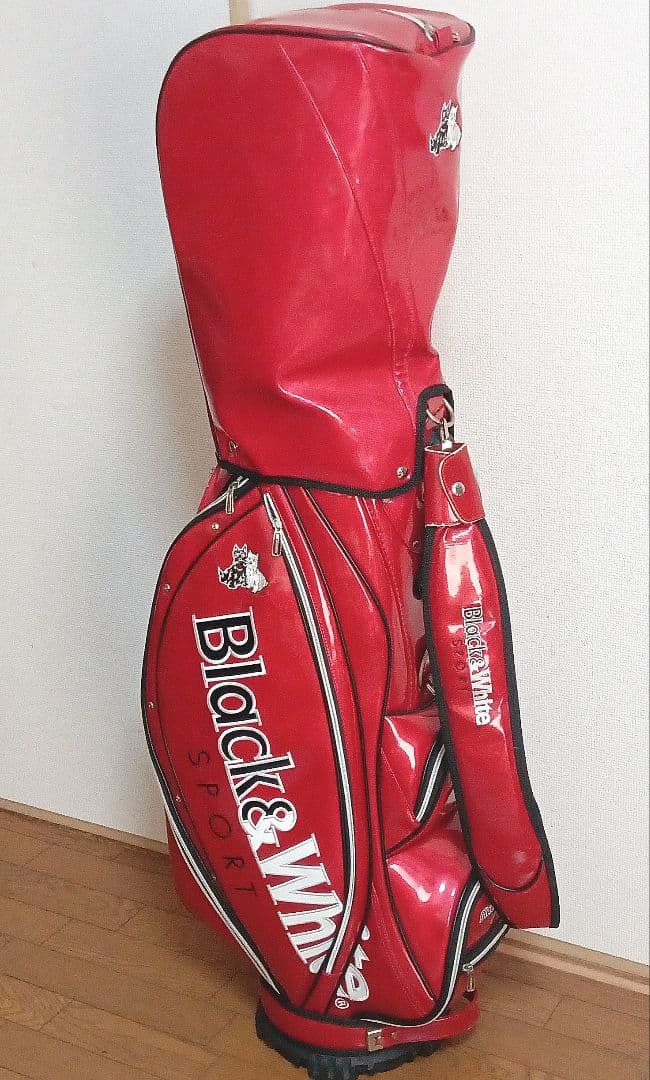ゴルフ　ブラック＆ホワイト　キャディーバッグ (ユニセックス)
