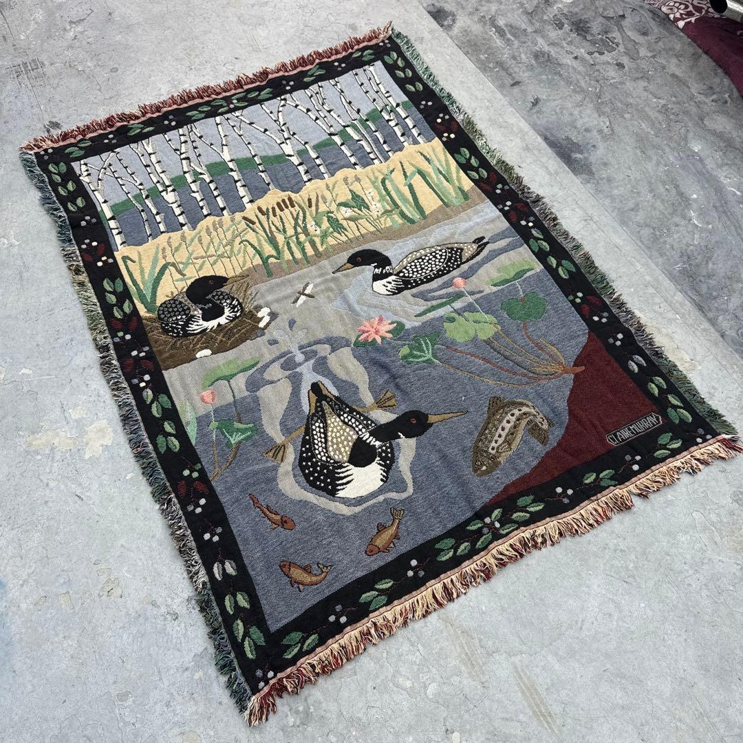 80年代LL Bean マルチカバー　ソファーカバー　ラグ 157x105