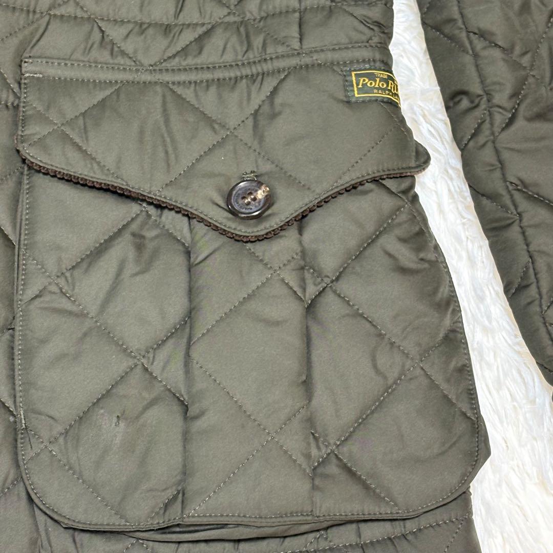 ポロ　ラルフローレン　キルティング　ジャケット　中綿　襟　コーデュロイ　M