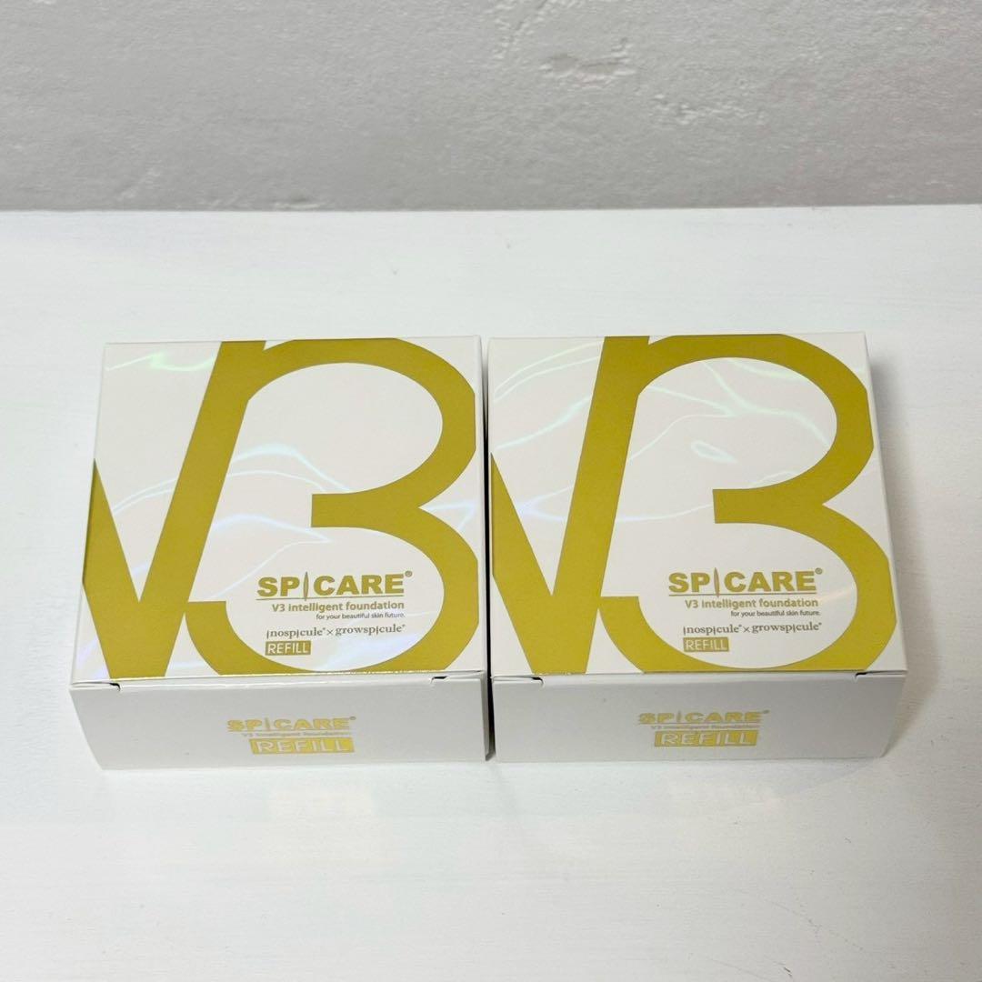 スピケアV3インテリジェントファンデーション★詰替×2個★ 正規品 ロット番号付