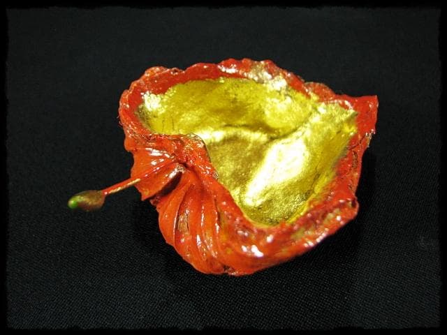 名工 田中 篁秋 鬼灯 ほうづき 宝月 香合 茶道具 e140