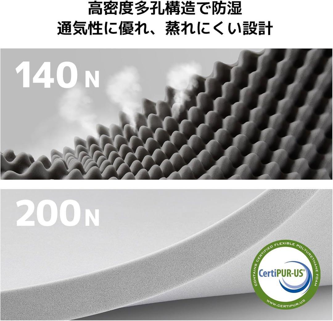 マットレス シングル 高反発 分解可能 洗えるカバー 97x195x10cm