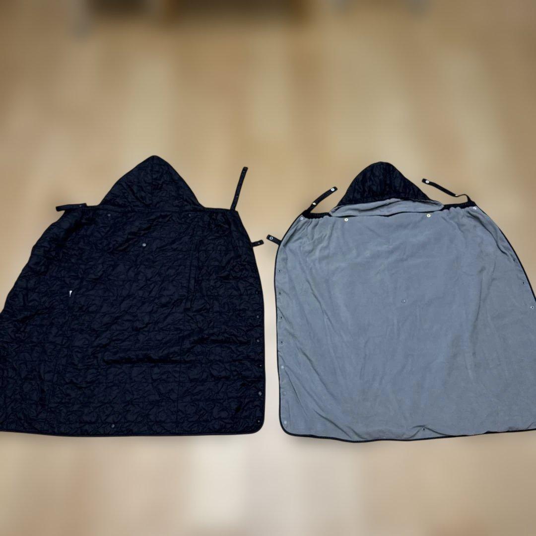 エルゴ抱っこ紐オムニ360クールエア2個セット防寒付　ネイビー グレー