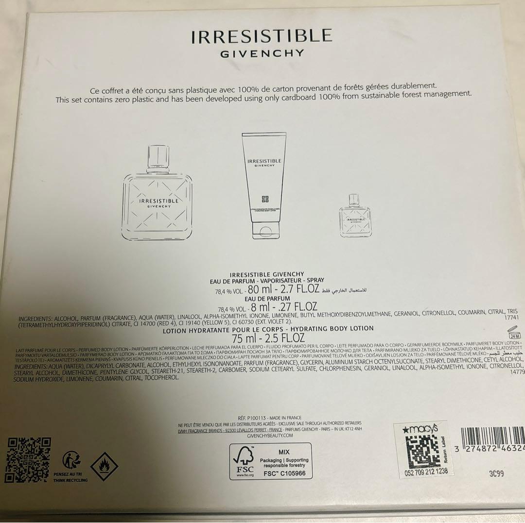 80mlGivenchy Irresistible オーデパルファムコフレセット