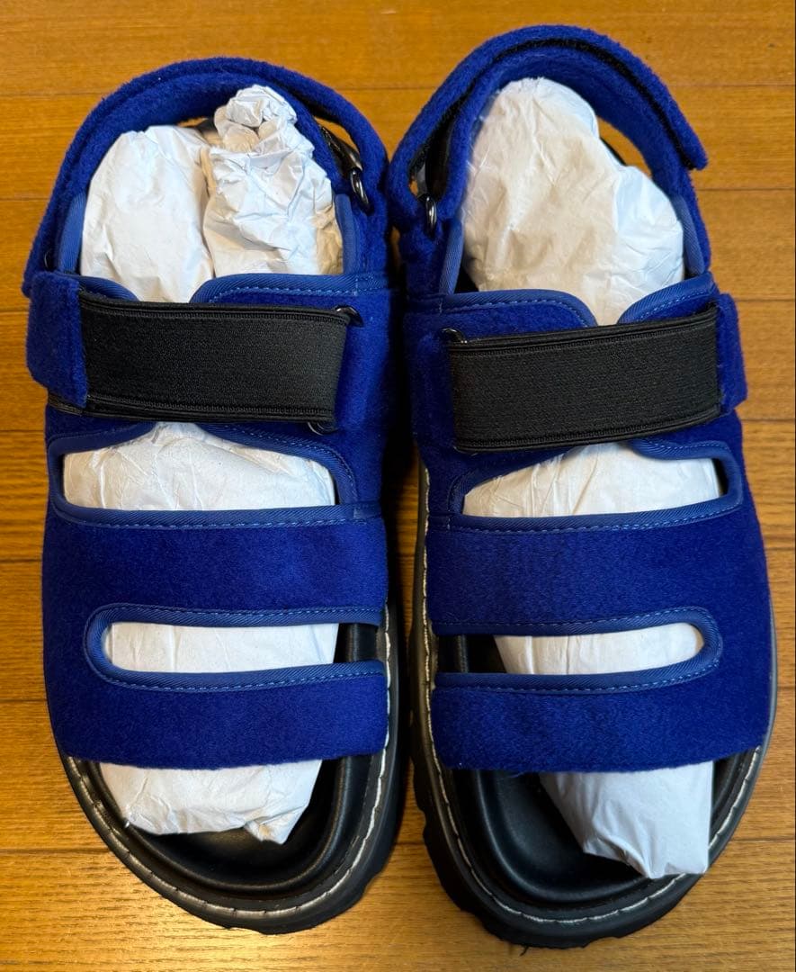 ENFOLD(エンフォルド) WINTER SANDALS ブルー 袋付き