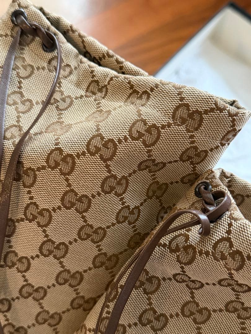 【美品】GUCCI　GG総柄ロングヒールブーツ