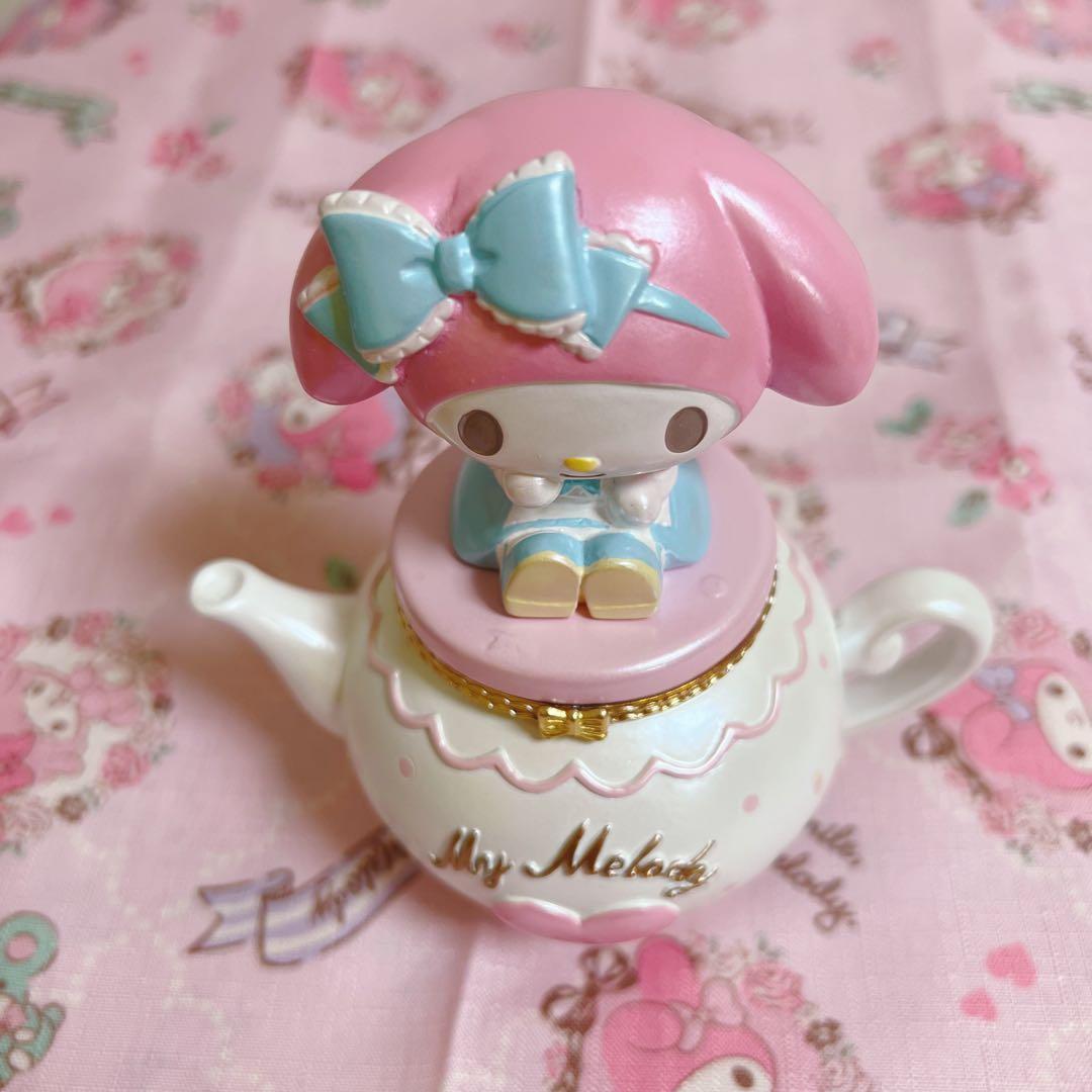 【美品】マイメロ　不思議の森　ティーポット型　小物入れ