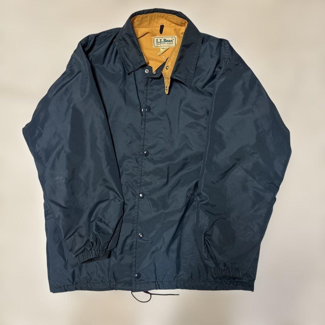 80s 初期 LLBEAN チンスト コーチジャケット large