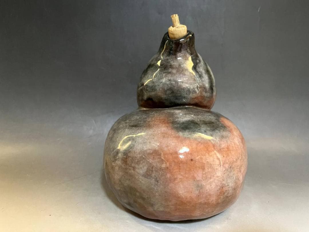 徳利■いぬ井 己酉 梅亭手造？楽巣流振り出し？赤楽 置物 酒器 時代物 骨董品■