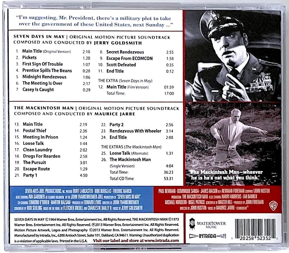 廃盤 CD 五月の七日間 マッキントッシュの男 ジェリー・ゴールドスミス