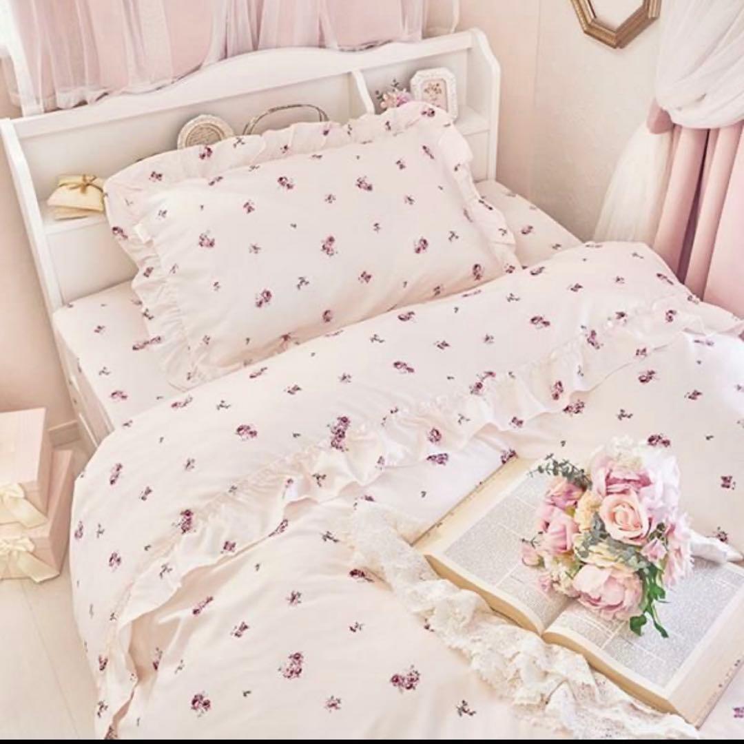 ロマンティックプリンセス シングルベッドフレーム 収納付き