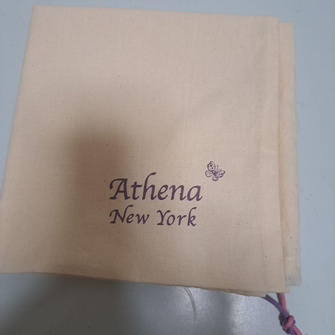 Athena New York フラワー刺繍 ベージュ 麦わら帽子