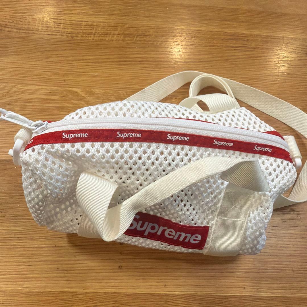 Supreme メッシュショルダーバッグ ホワイト