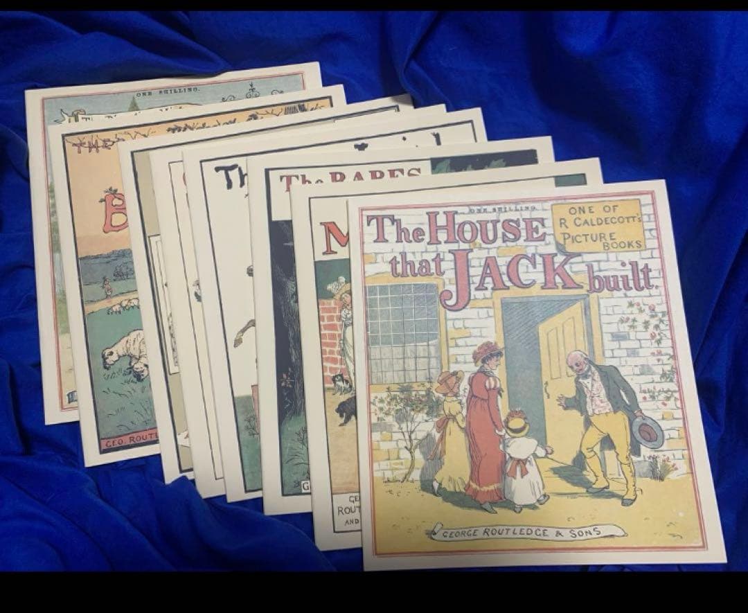 希少品！コールデコットの絵本16冊セット・日本語解説書付、美品。