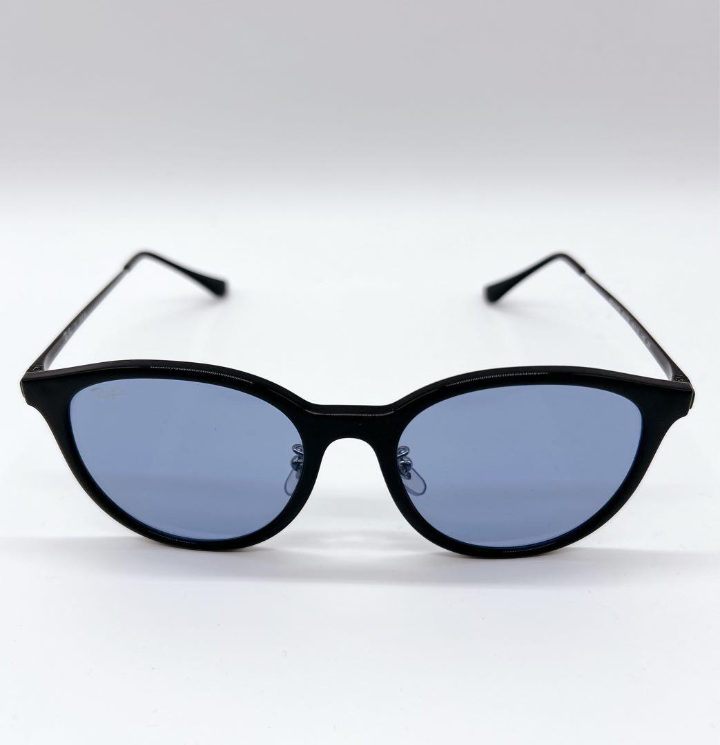 レイバン　RB4334D ブラック/ブルーレンズ　ケース、クロスセット