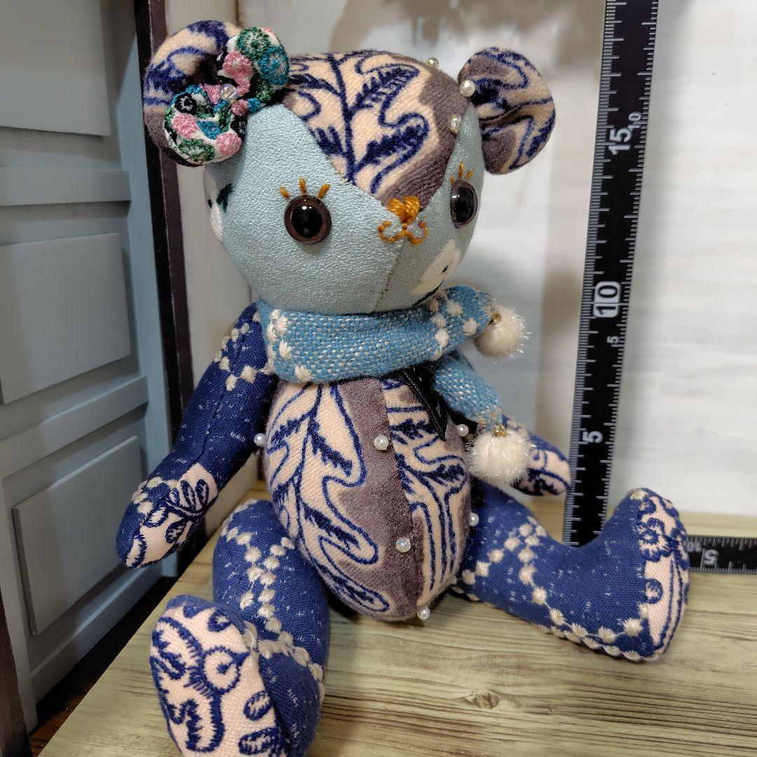 ミナペルホネン＊ハンドメイド＊ぬいぐるみ＊テディベア＊80