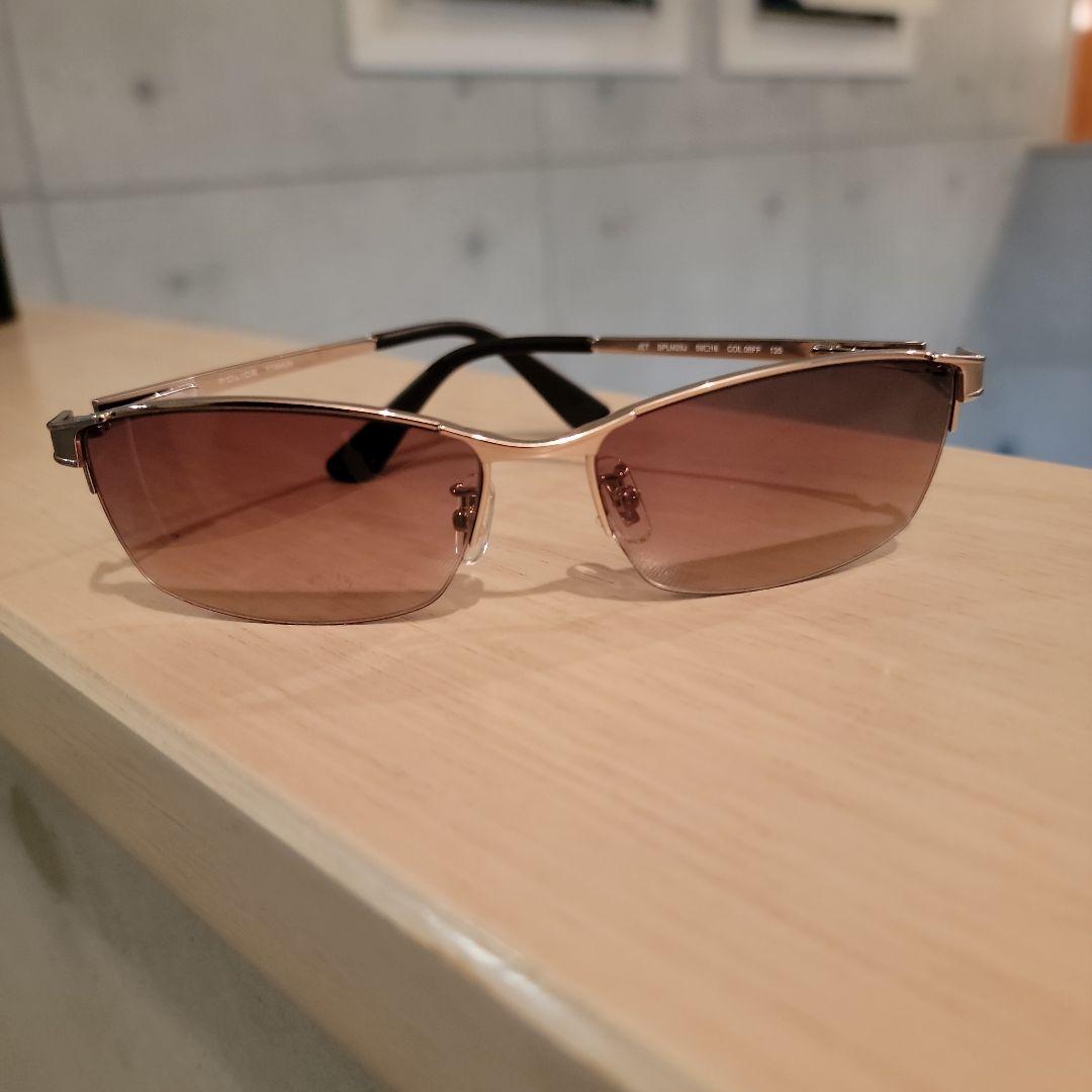 美品...ポリス...サングラス...(茶)