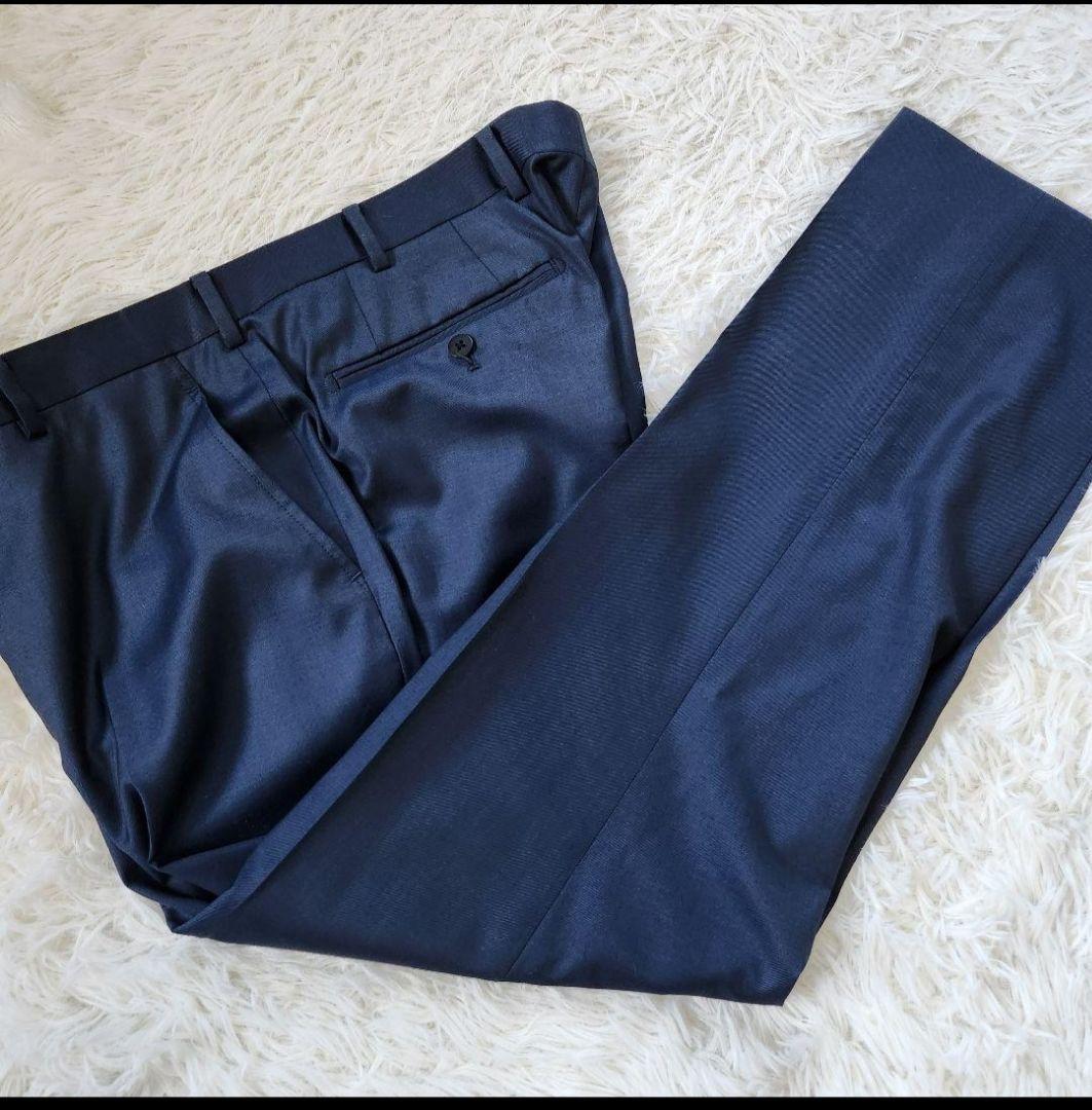 極美品 ONLY スーツ REDA 希少サイズ180 XL相当 ウール ブルー