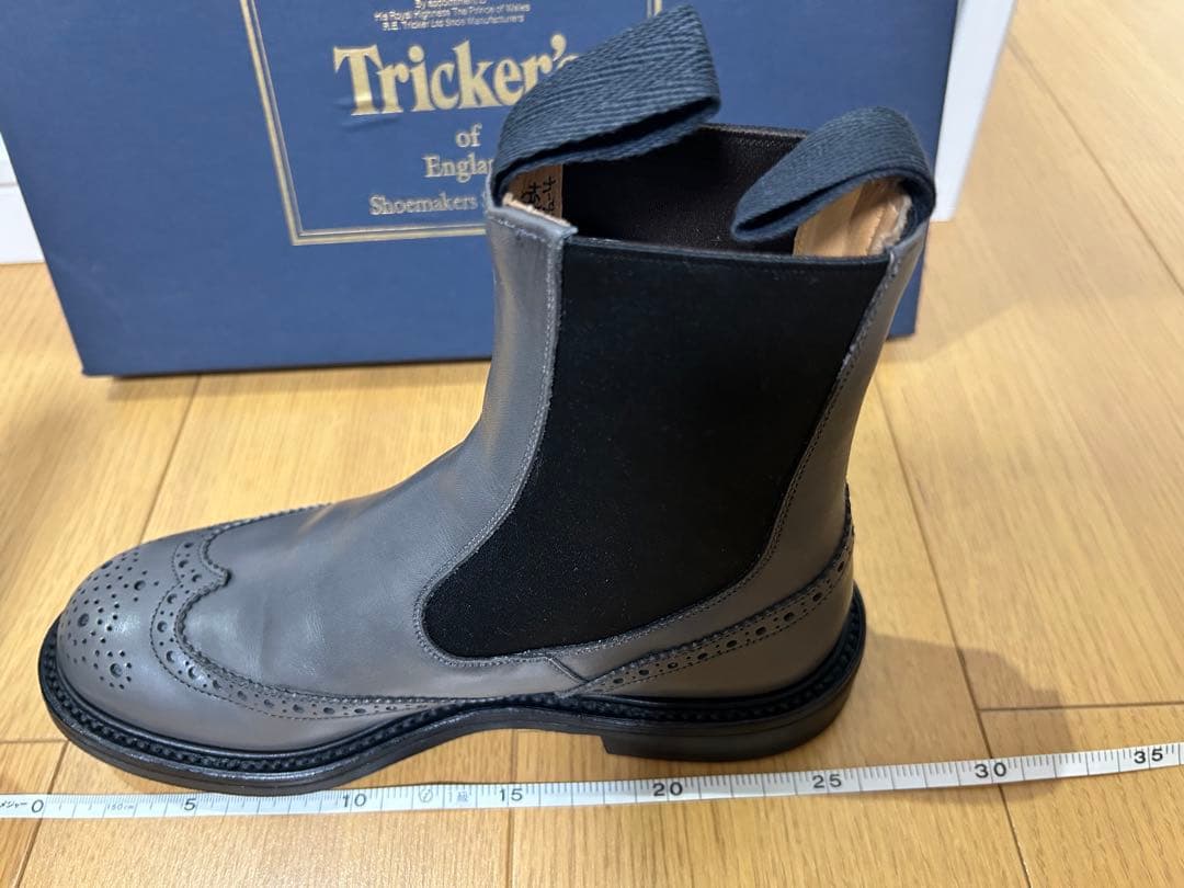 Tricker's サイドゴアブーツ グレー 新品