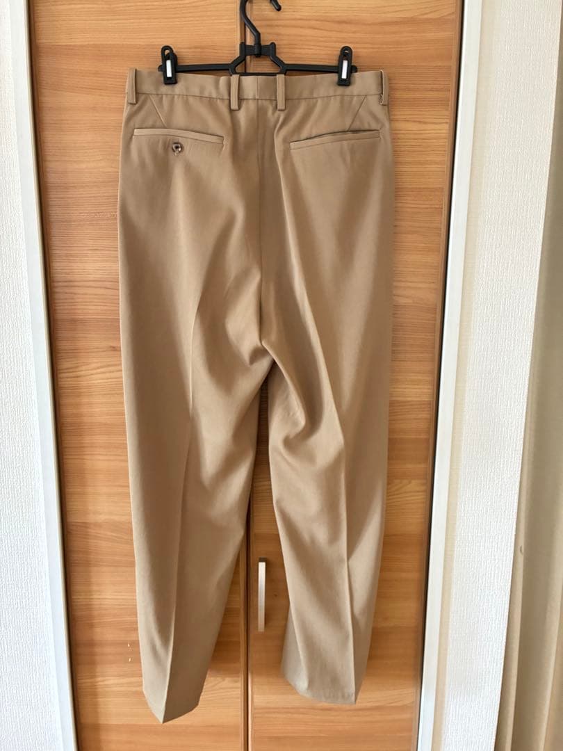 Scye（サイ） ウール ギャバジン 1プリーツ ワイドパンツ