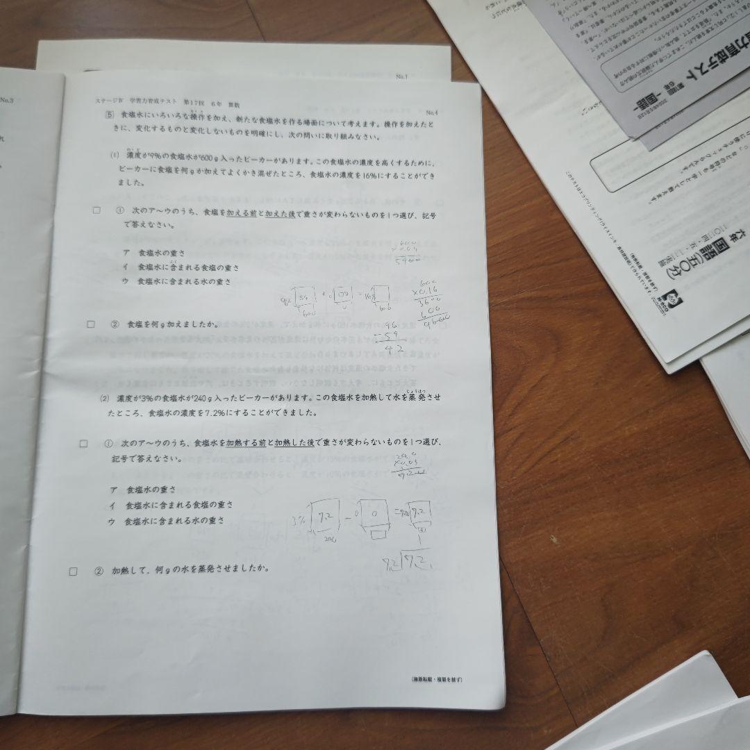 日能研６年生学習力育成テスト2024年度フルセット