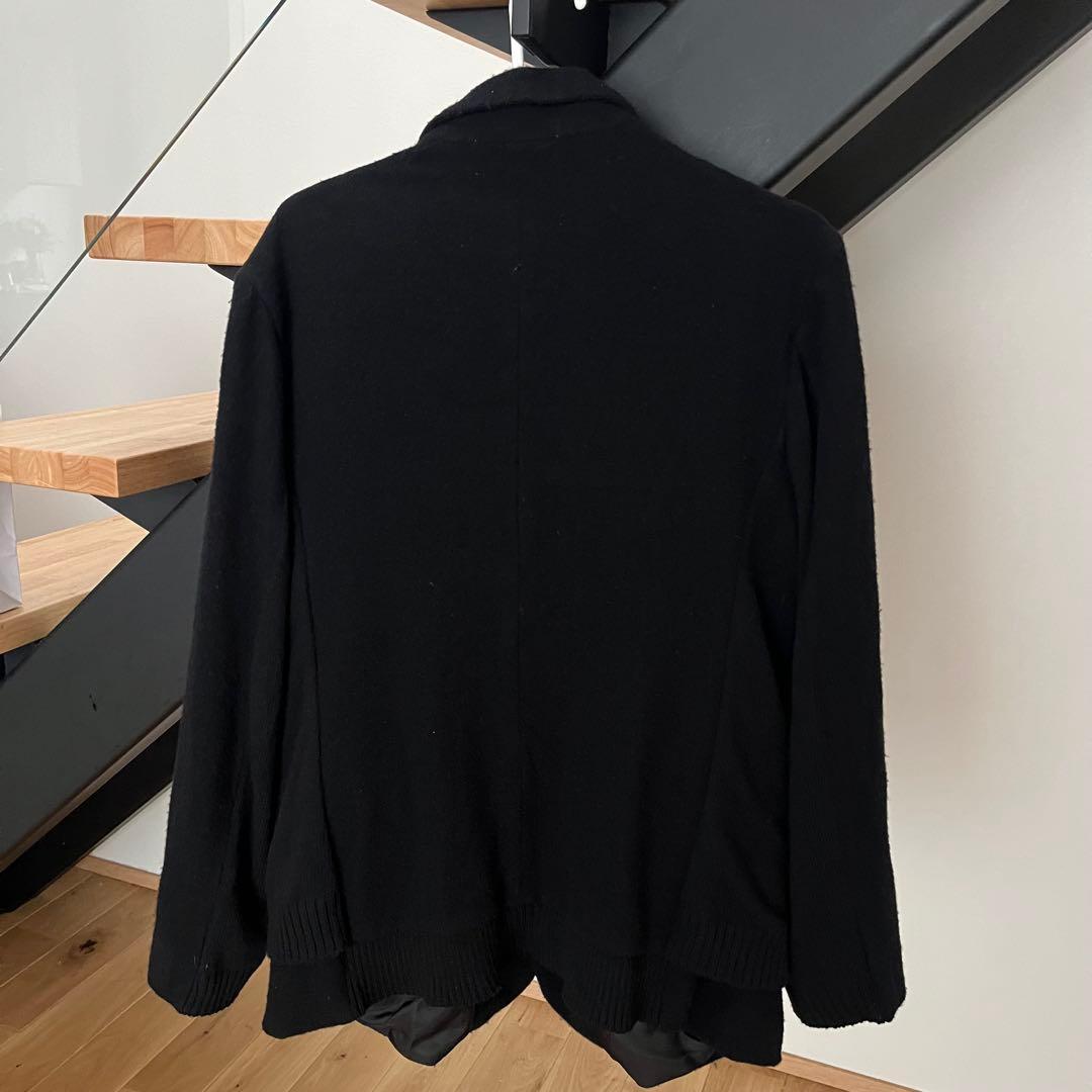 UNDERCOVER 21AWニットカーディガンMIX縮絨ウールジャケット