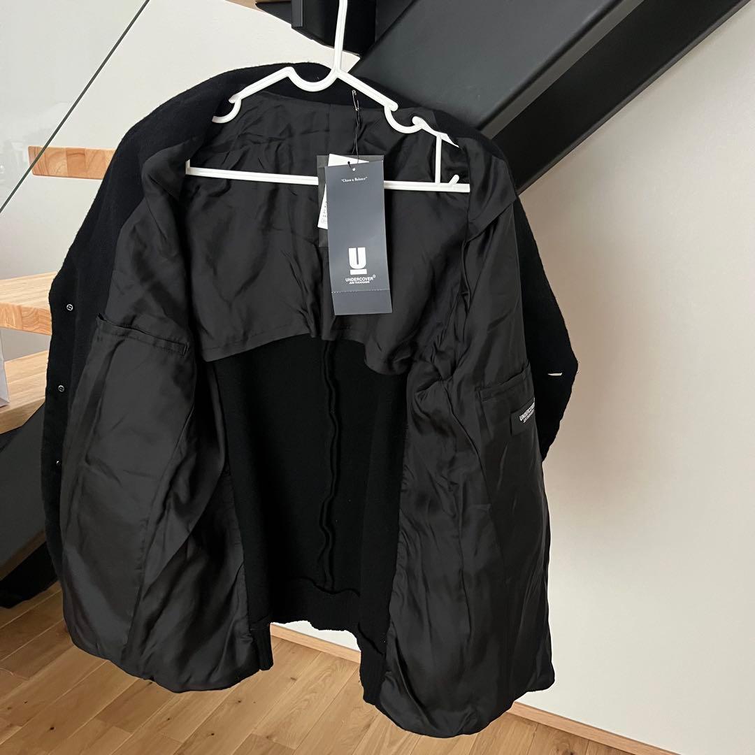 UNDERCOVER 21AWニットカーディガンMIX縮絨ウールジャケット