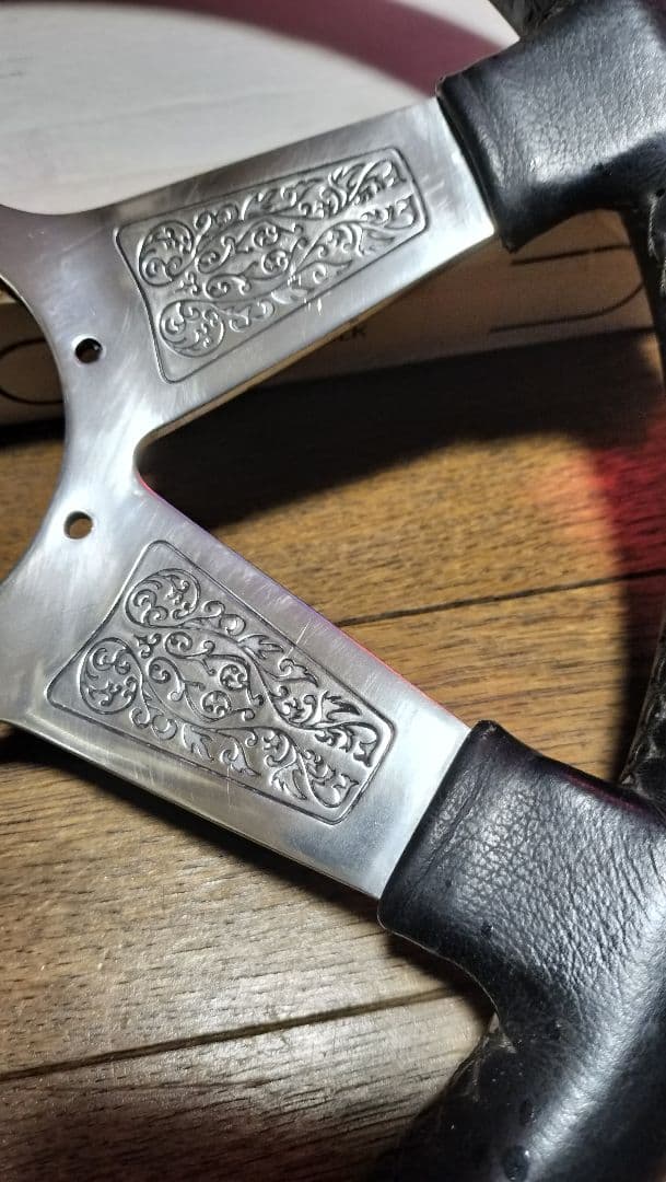 みろく★ガンスミスステアリングとBOYDSホーン、リング、張り替えセット