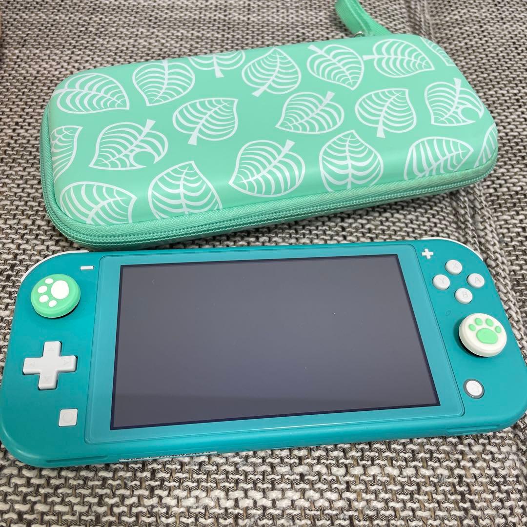 Nintendo Switch Lite ターコイズ 本体　どうぶつのもりケース