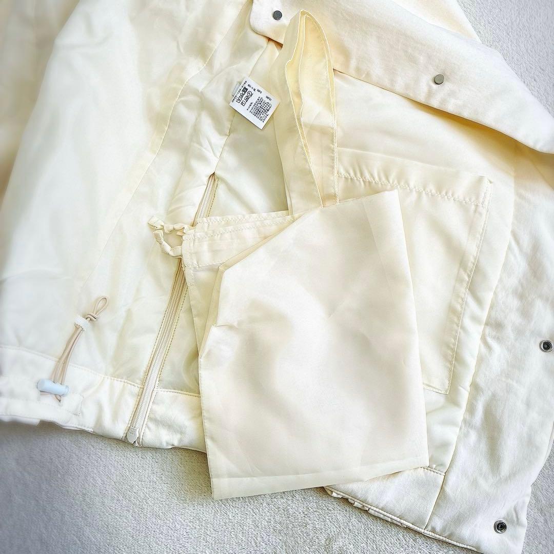 グリーンレーベルリラクシング　パフィー ノーカラー ブルゾン 撥水 保温性
