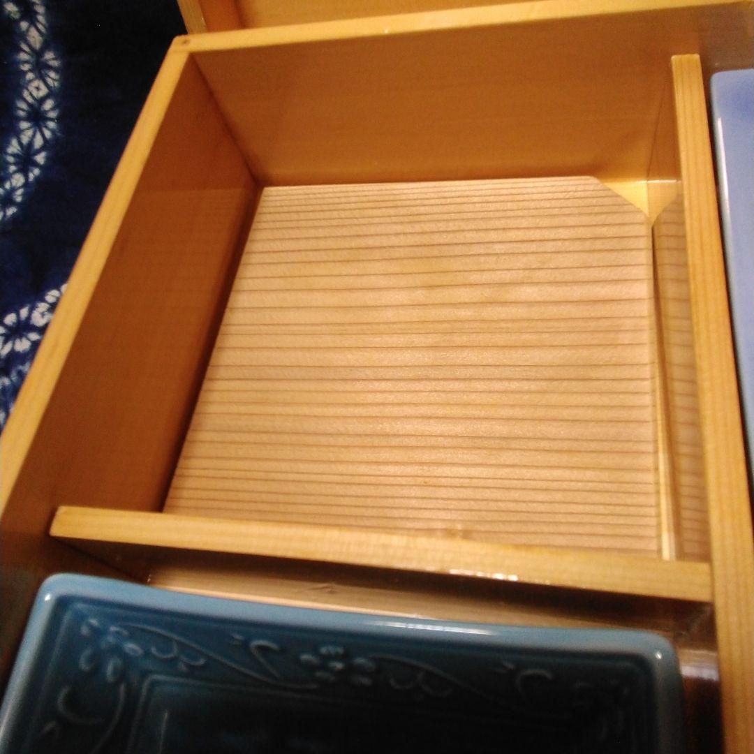 さくぞう　松花堂弁当　仕切り 皿付き　ヒノキ　5客