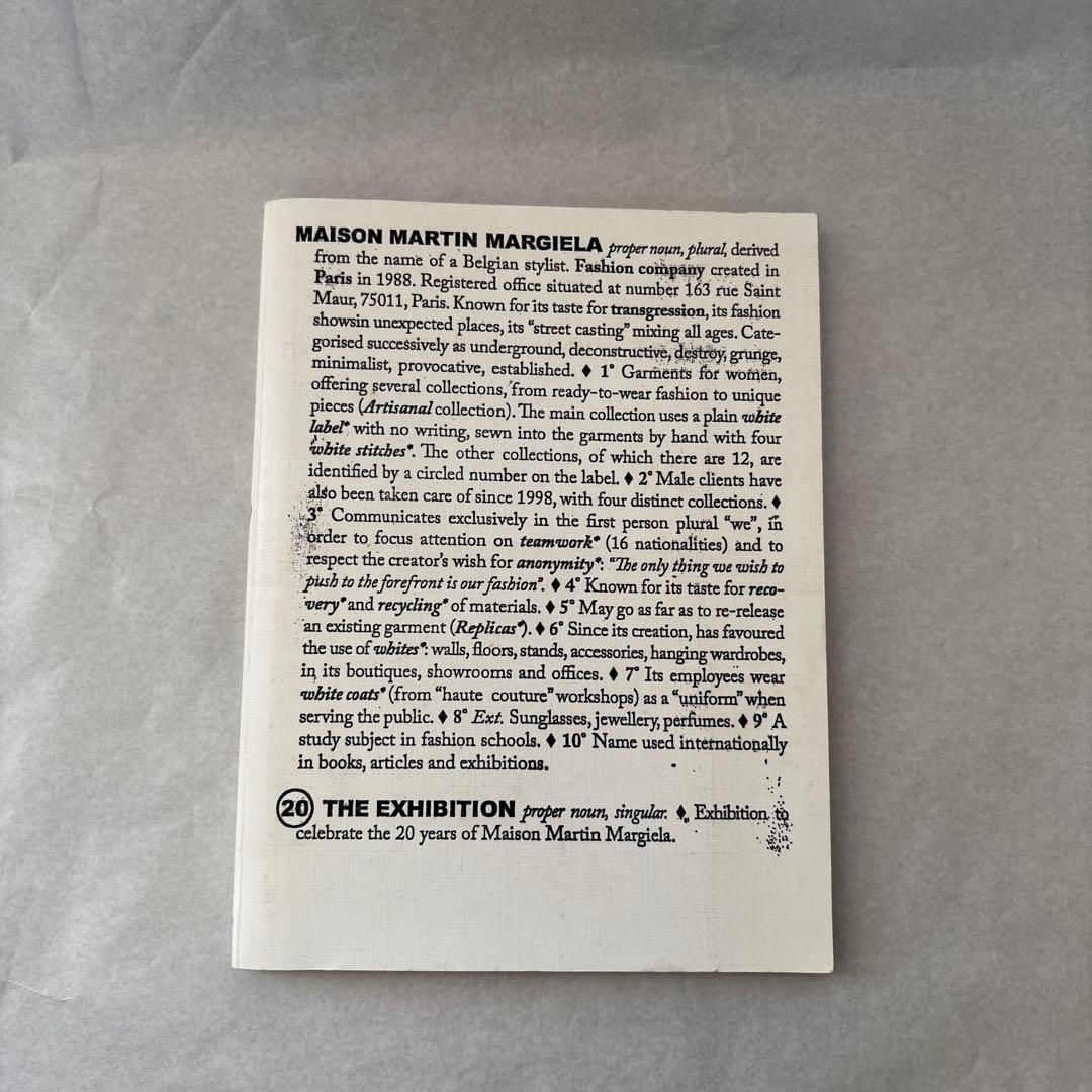 洋書 Maison Martin Margiela 20 The Exhibition