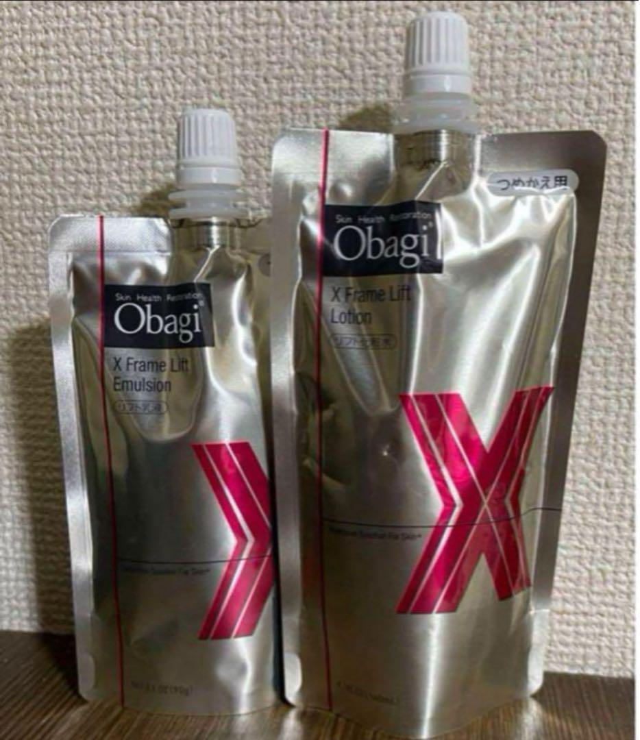 新品オバジXフレームリフトローション140ml&フレームリフトエマルジョン90g