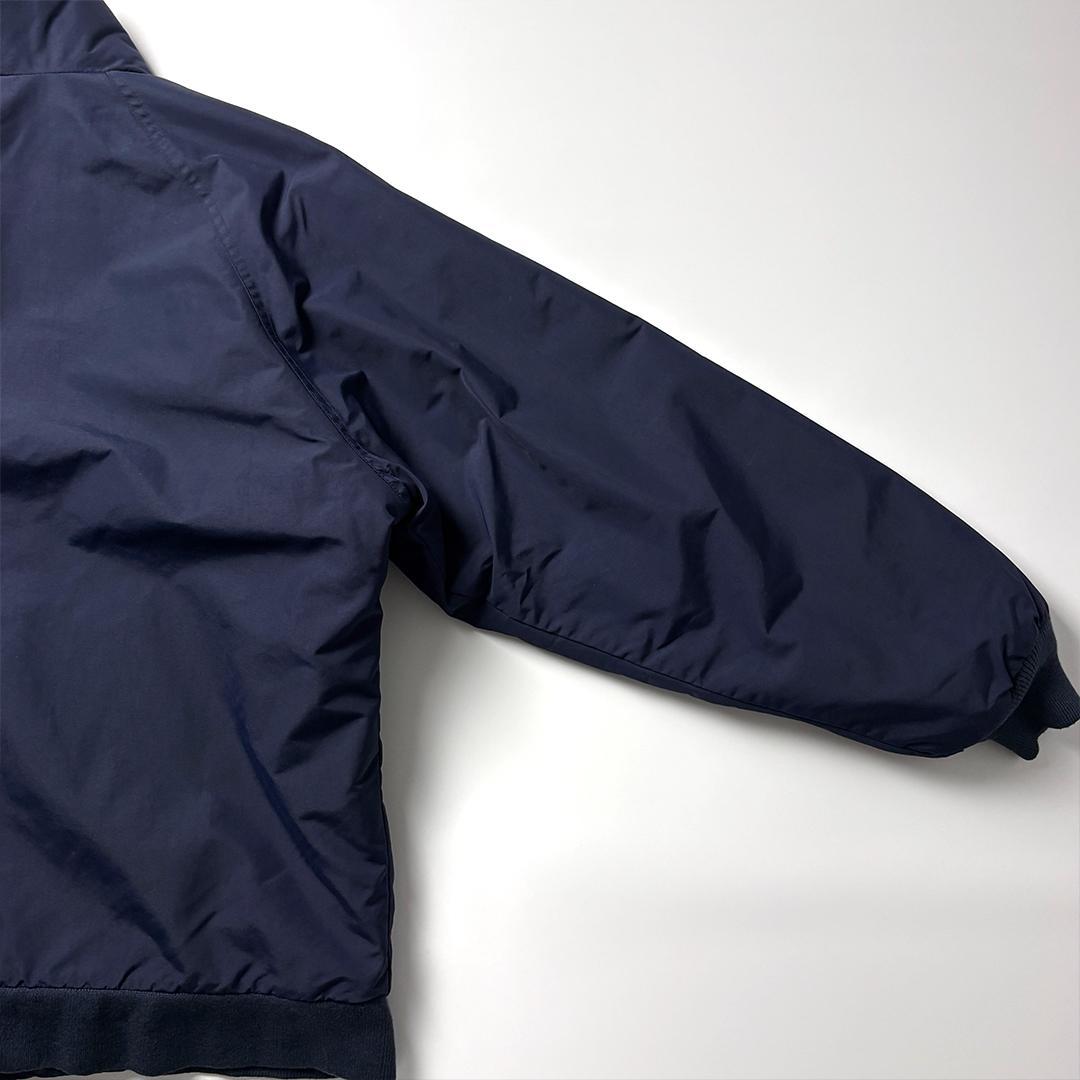 ランズエンド ウォームアップジャケット フリース M ネイビー 企業ロゴ