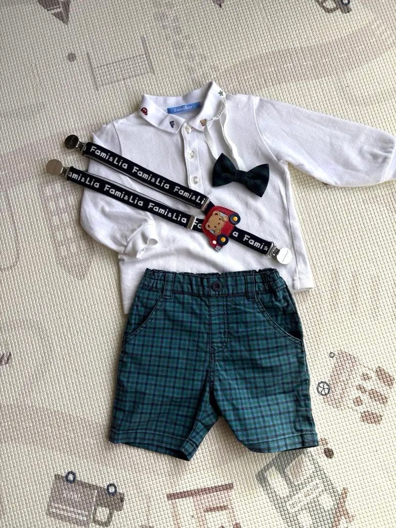 ファミリア　フォーマル　セットアップ　80cm 結婚式　入園式