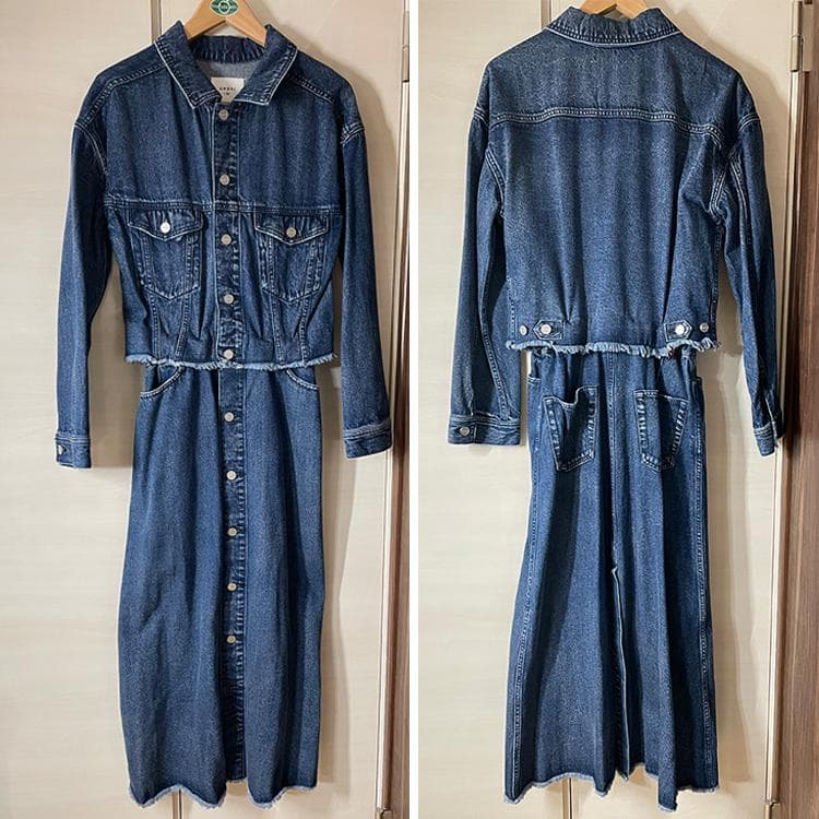 Ameri　4WAY DENIM DRESS COAT　Mサイズ　【未着用美品】