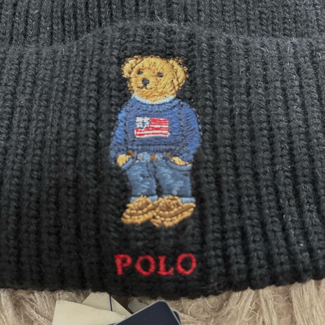 最終お値下げ❣️新品未使用　ラルフローレン　ニット帽子